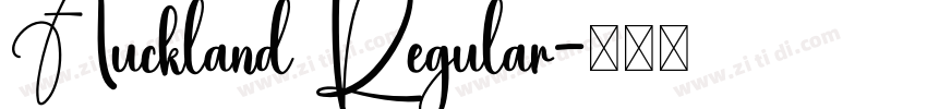 Auckland Regular字体转换